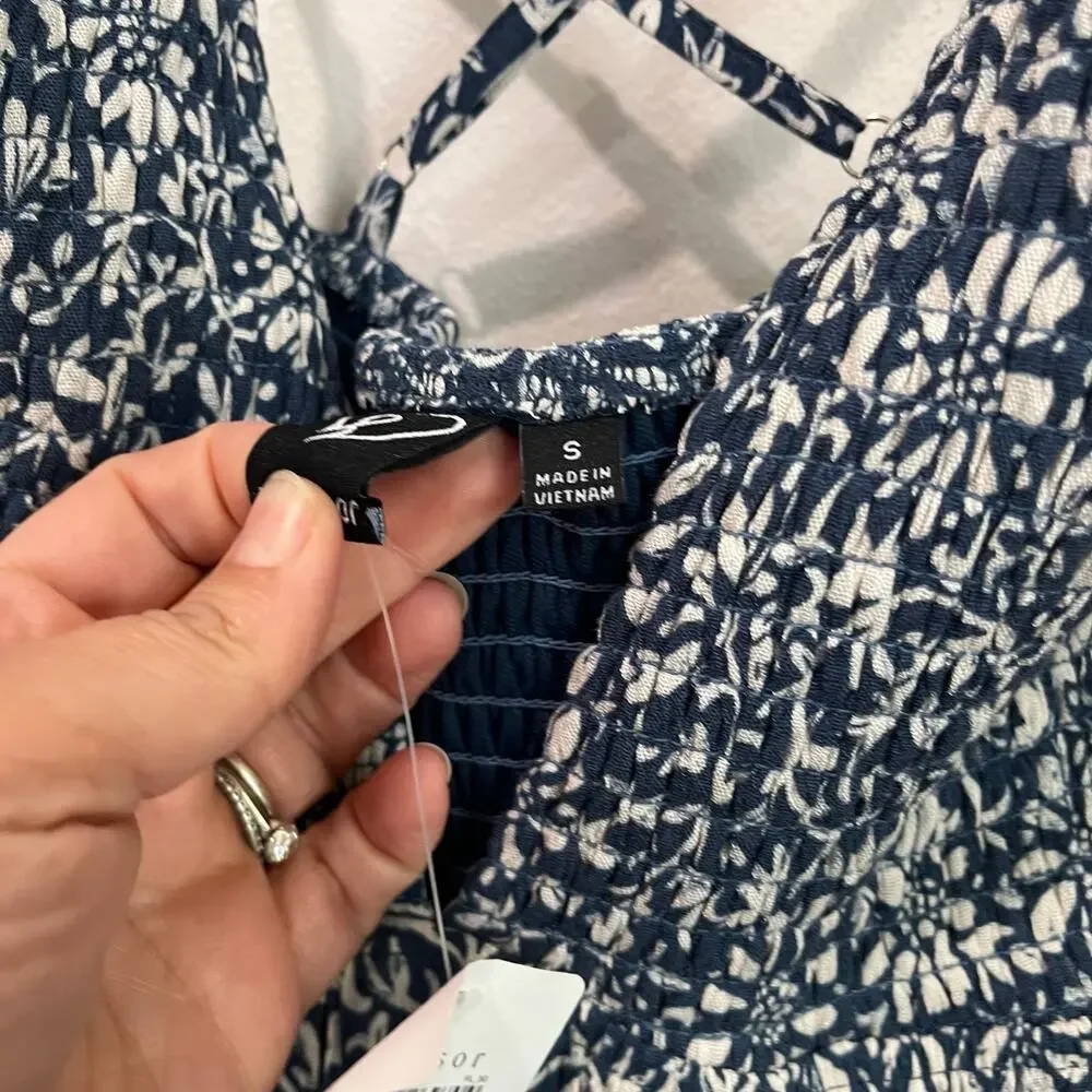 Windsor Blue & White Floral Maxi Dress Size Small - Picture 5 of 12